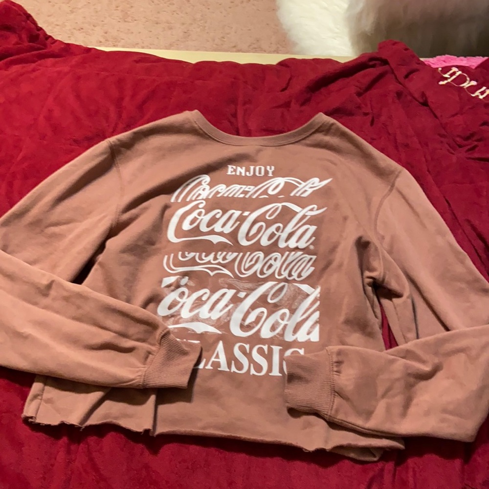 coca cola cropped sweater